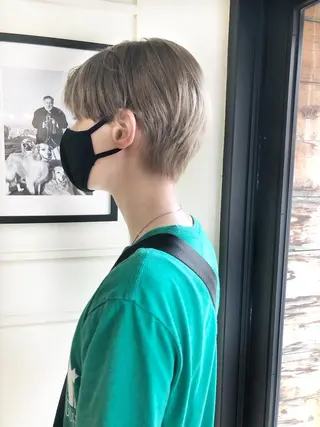 ショート 🌿ダブルカラー/ 明大前/中村渓太のヘアスタイル