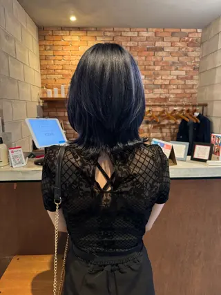 ミディアム カラー 岡崎/髪質改善/ ハイトーン/鈴木進のヘアスタイル