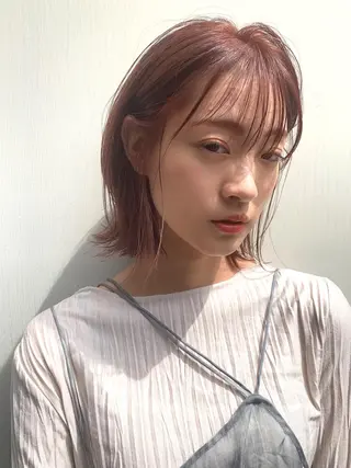 ショート カラー パーマ ヘアアレンジ メンズ キッズ ネイル マツエク・マツパ SALOWIN梅田茶屋町店所属・ウルフレイヤーカット /チヒロのヘアスタイル