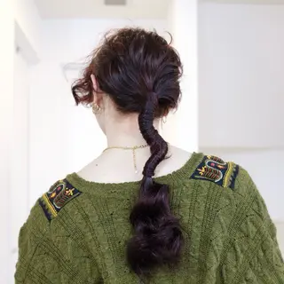 ロング カラー ヘアアレンジ 🦠カラーリスト/ 魚瀬あおい🦠のヘアスタイル