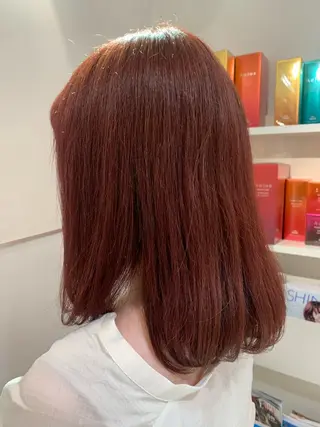 ミディアム カラー Yamamoto 半個室美容室zinaのヘアスタイル