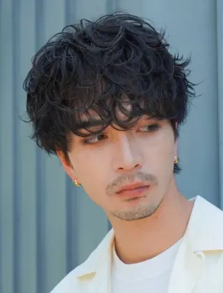 パーマ メンズ 🌀toa/波巻き✨ /メンズパーマ／栄のヘアスタイル