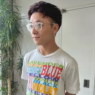 カラー パーマ メンズ myu 🐈⬛のヘアスタイル