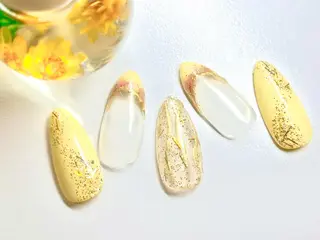 ミディアム ネイル RIONnail(リオンネイル)所属・RIONnail Yurikaのネイルデザイン