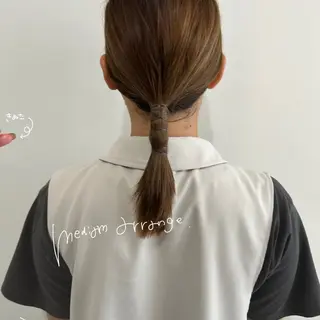 ミディアム カラー ヘアアレンジ お洒落パーマ/ 艶カラー/michiのヘアスタイル