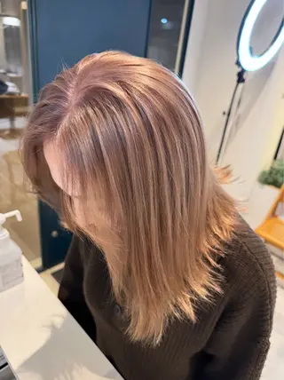 ミディアム カラー 艶髪/ハイトーン💎 レイヤー/Reijiのヘアスタイル