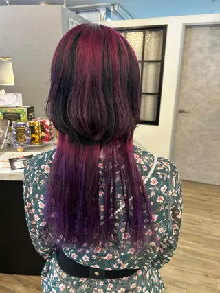 ロング カラー ブリーチ／ヘアセット 🪞🌙minamiのヘアスタイル