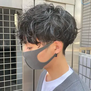 ショート パーマ メンズ 【メンズ縮毛矯正】 田中秀斗のヘアスタイル