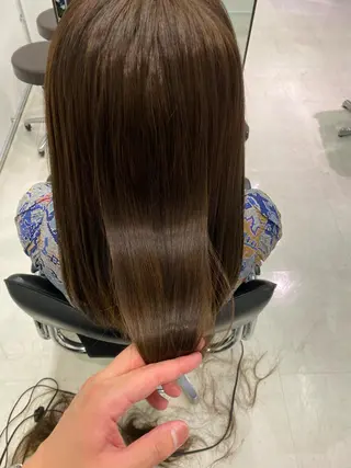 セミロング カラー ヘアアレンジ 似合わせ専門美容師 なかじまのヘアスタイル