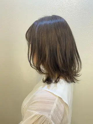 ミディアム カラー 髪質改善カラー☆ ヘアアレンジmiyuのヘアスタイル