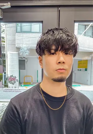 ショート パーマ メンズ FM【エフエム】HAVANA所属・💈圧倒的メンズ特化 明大前美容師💈のヘアスタイル