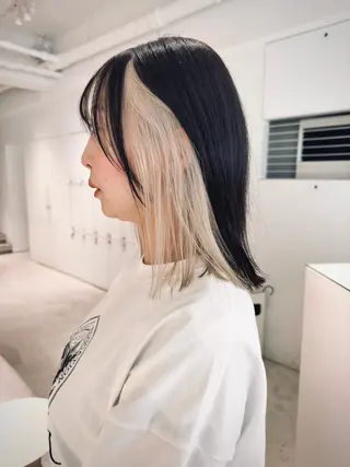ミディアム カラー MAO SHIRATOのヘアスタイル