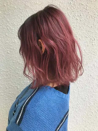 ミディアム カラー ヘアアレンジ 佐藤 魁人のヘアスタイル