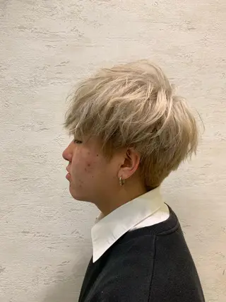 カラー メンズ 竹田 京人のヘアスタイル