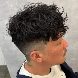 ショート パーマ メンズ 🔥滋賀県瀬田/ メンズ吉永祐也🔥のヘアスタイル
