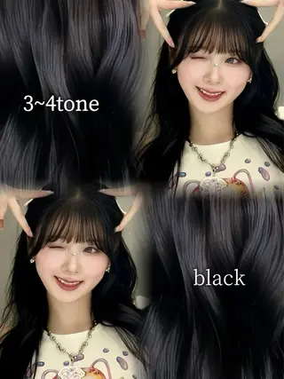 ロング カラー レイヤー/韓国❣️ 縮毛矯正/おばかんのヘアスタイル