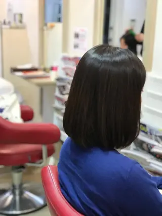 ミディアム パーマ 渋谷宮益坂 omoのヘアスタイル