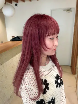 ロング カラー 楚 光のヘアスタイル