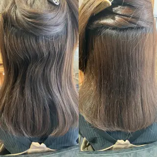 ミディアム roka ノゾミのヘアスタイル