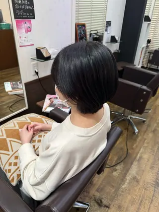 ショート hairsalon de Forever本店所属・笠原未稀/カット・ ハイライトモデルのヘアスタイル