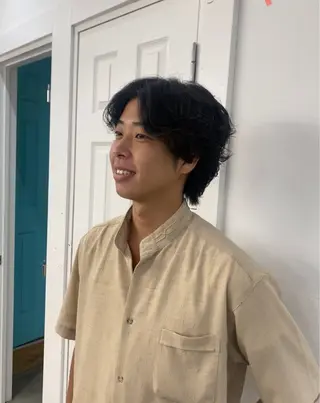 パーマ メンズ 🤎カット/ブリーチ /縮毛矯正/大宮🤎のヘアスタイル