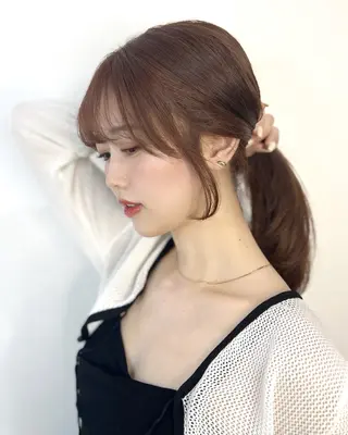 セミロング カラー 顔まわり職人🇰🇷 韓国ヘア/KAITOのヘアスタイル