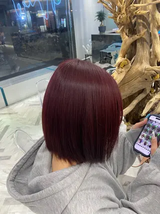 セミロング カラー カンナ【Y2Kネイル /コーンロウ】のネイルデザイン