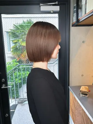ショート カラー パーマ ショートボブ縮毛矯正 髪質改善のプロ山道潤のヘアスタイル