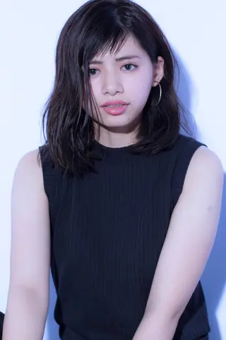 ショート ミディアム カラー パーマ 永田 崇のヘアスタイル