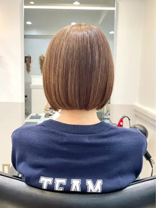 カラー ボブカット/ 尾崎龍聖のヘアスタイル