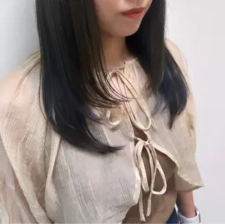 セミロング カラー ヘアアレンジ 🇰🇷韓国スタイル レイヤー/ayanaのヘアスタイル