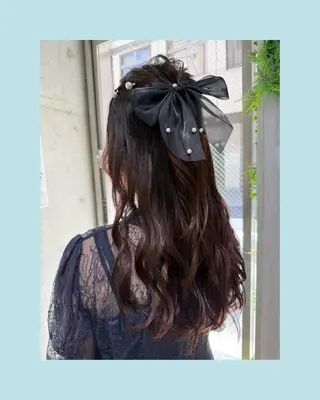 ロング ヘアアレンジ 🕊髪質改善縮毛矯正 /艶髪/関内🕊あべのヘアスタイル