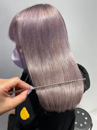 セミロング カラー 🦋韓国hair🦋 エクステ店長sakiのヘアスタイル