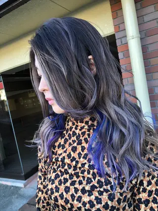 ロング カラー レイヤーカット匠 イソザキノリユキのヘアスタイル