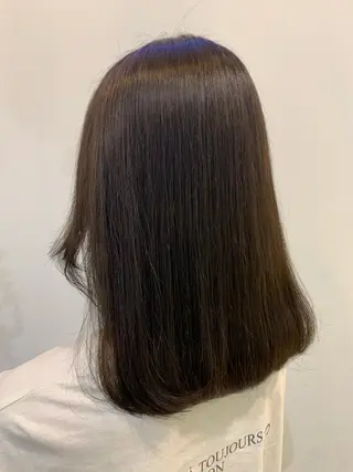 カラー ブリーチしない暖色 カラー🥀杉 優菜のヘアスタイル