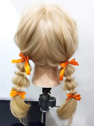 ロング ヘアアレンジ ヘアセット/中洲 Akaneのヘアスタイル