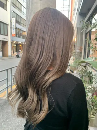 ロング 艶髪color💎髪 質改善ストレート大吉のヘアスタイル