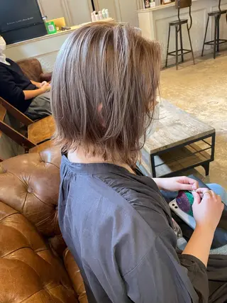 ミディアム RUKA 美容院×ネイリストのネイルデザイン