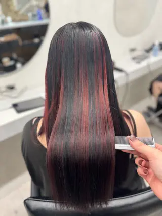 ロング 🌟YUYA/寒色/ エクステ/ハイトーンのヘアスタイル