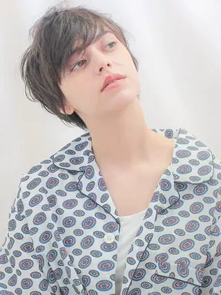 ショート パーマ gite カワムラナオキのヘアスタイル