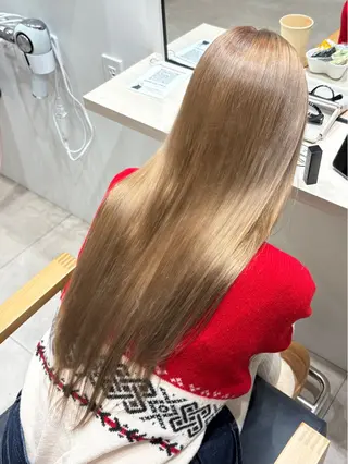 ロング カラー COTAN所属・🍒YUI🍒 暖色カラー/ブリーチのヘアスタイル