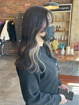 セミロング カラー 村田 来倖のヘアスタイル