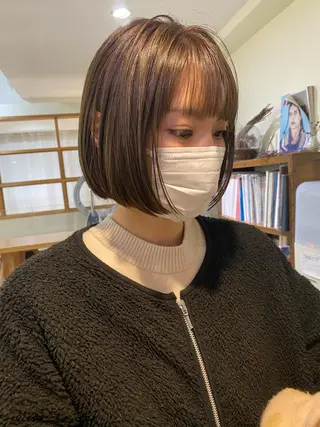 ショート カラー ヘアアレンジ SALOWIN原宿iori店所属・レイヤー🌟艶カラー 🕊まやのヘアスタイル