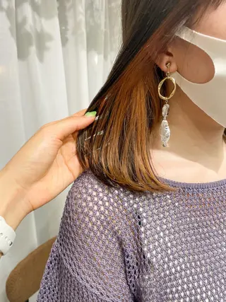 セミロング 仙田 遥のヘアスタイル