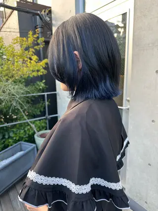 ミディアム カラー ボブ/似合わせカット /ニュアンスカラーのヘアスタイル