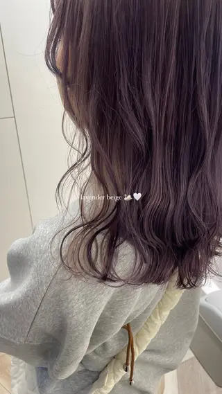 セミロング カラー Parve Mix /頓宮 稚愛🤍のヘアスタイル