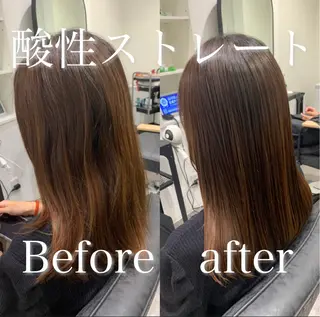 セミロング 【酸性ストレート】 宮下和明のヘアスタイル