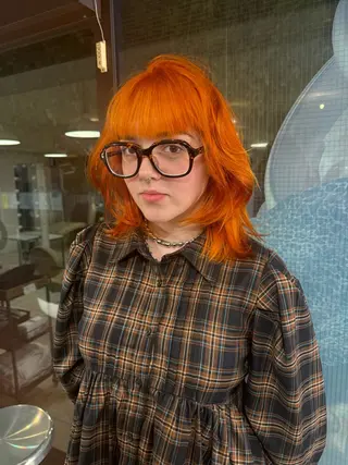 ミディアム カラー ヘアアレンジ @kyoniyy KYONIのヘアスタイル