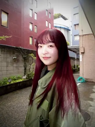 ロング カラー ヘアアレンジ marino マリノのヘアスタイル