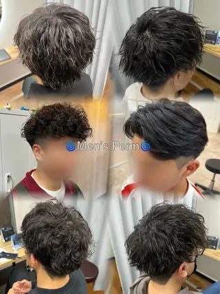 パーマ メンズ 岡野 綾のヘアスタイル